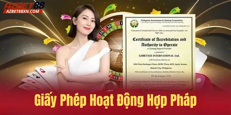 Trang chủ 27 Giấy phép hoạt động của Azbet88